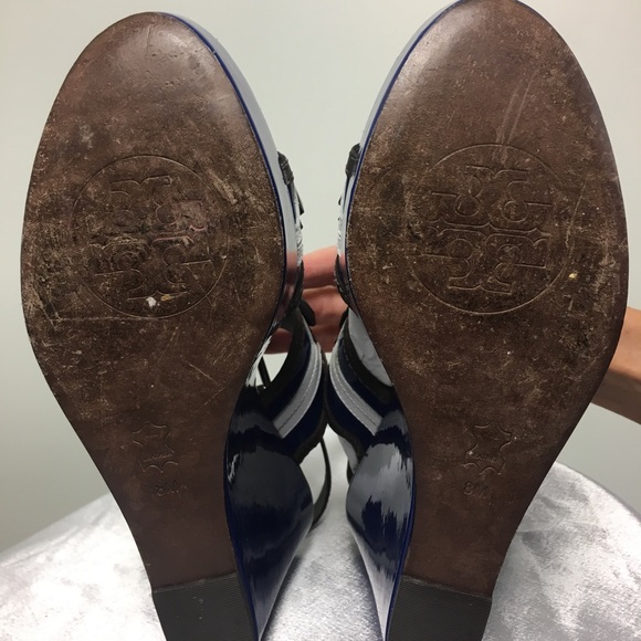 Rare Tory Burch Wedge Sandals - Picture 3 of 6